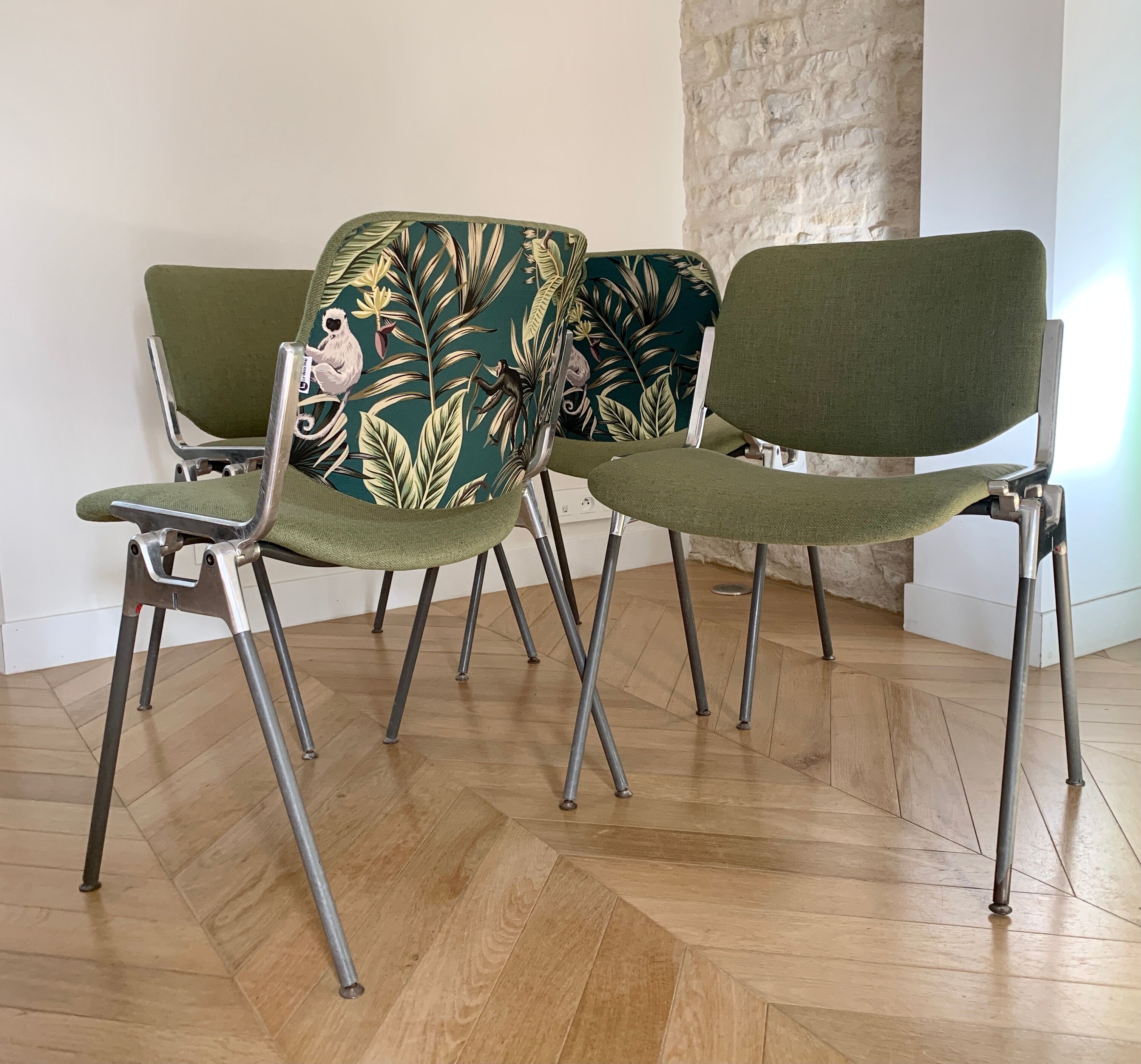 DSC chairs 1965 by Giancarlo Pirelli edited by Castelli, Italy
