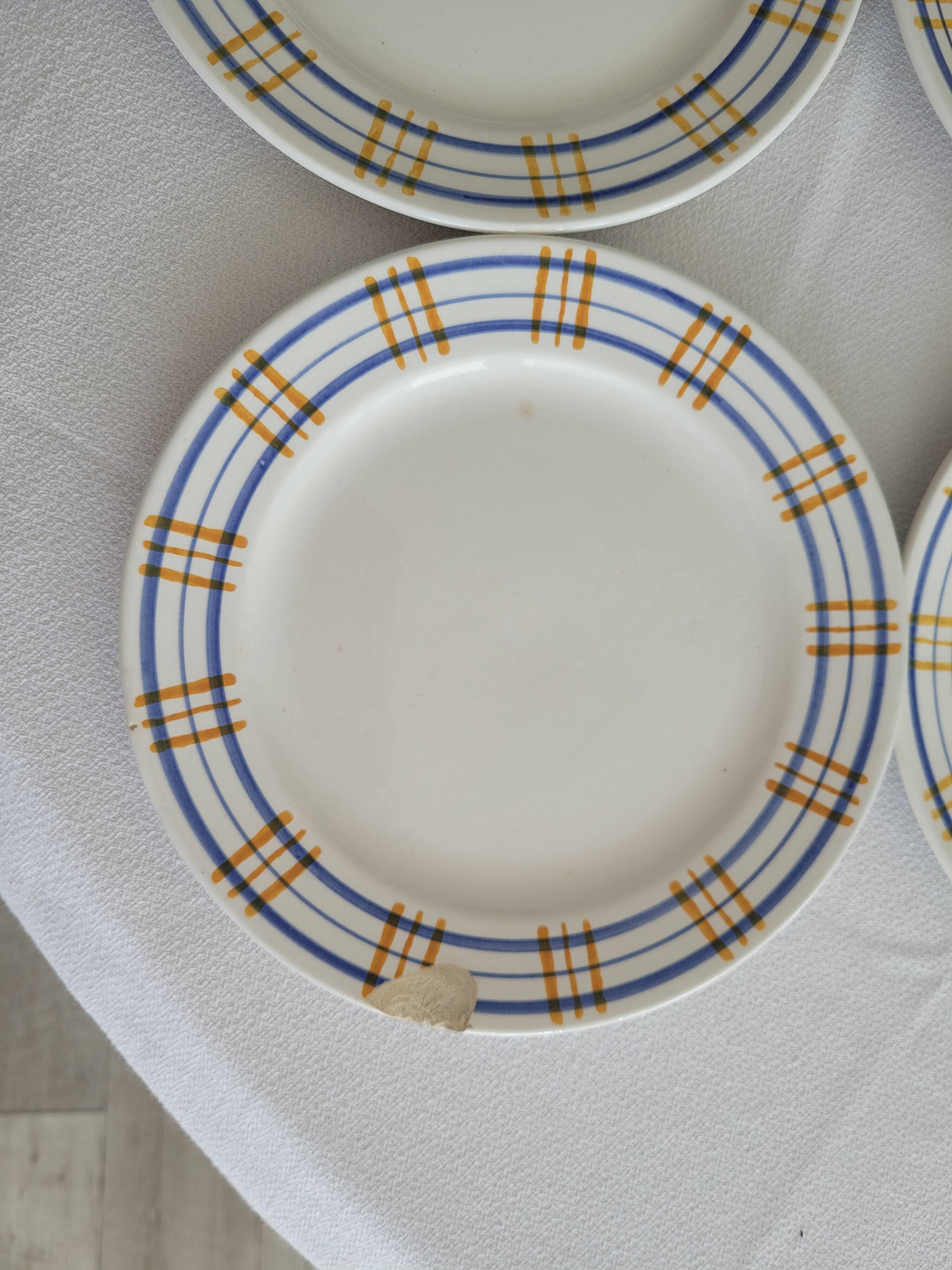 6 dessert plates Model Poitou from Sarreguemines