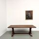 Table de ferme bourgeoise en chêne, années 50