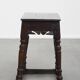 Signed Antique English Oak Joint Stool / Stool from the 17th Century