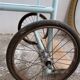 Former hospital wheelchair in the early 20th century