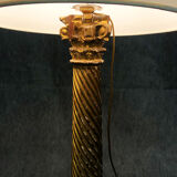 Lampe en bois doré, XXe siècle