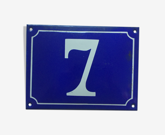 Plaque de rue émaillée n°7
