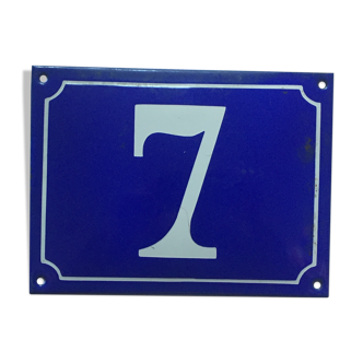 Enamelled street plate no.7