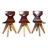 Chaises vintage Smile de Adam Stegner, sièges anciens design