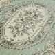 Turkish hand-knotted antique 1980s beige rug 177 cm x 280 cm