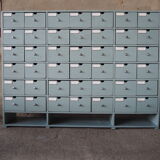 Vintage industrial wooden chest of drawers