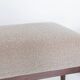 Vintage camel bouclé stool mid-century, Edmund Homa, 1960s