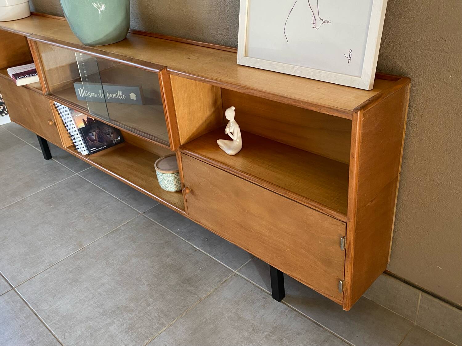 Vintage sideboard 2 levels (shallow)