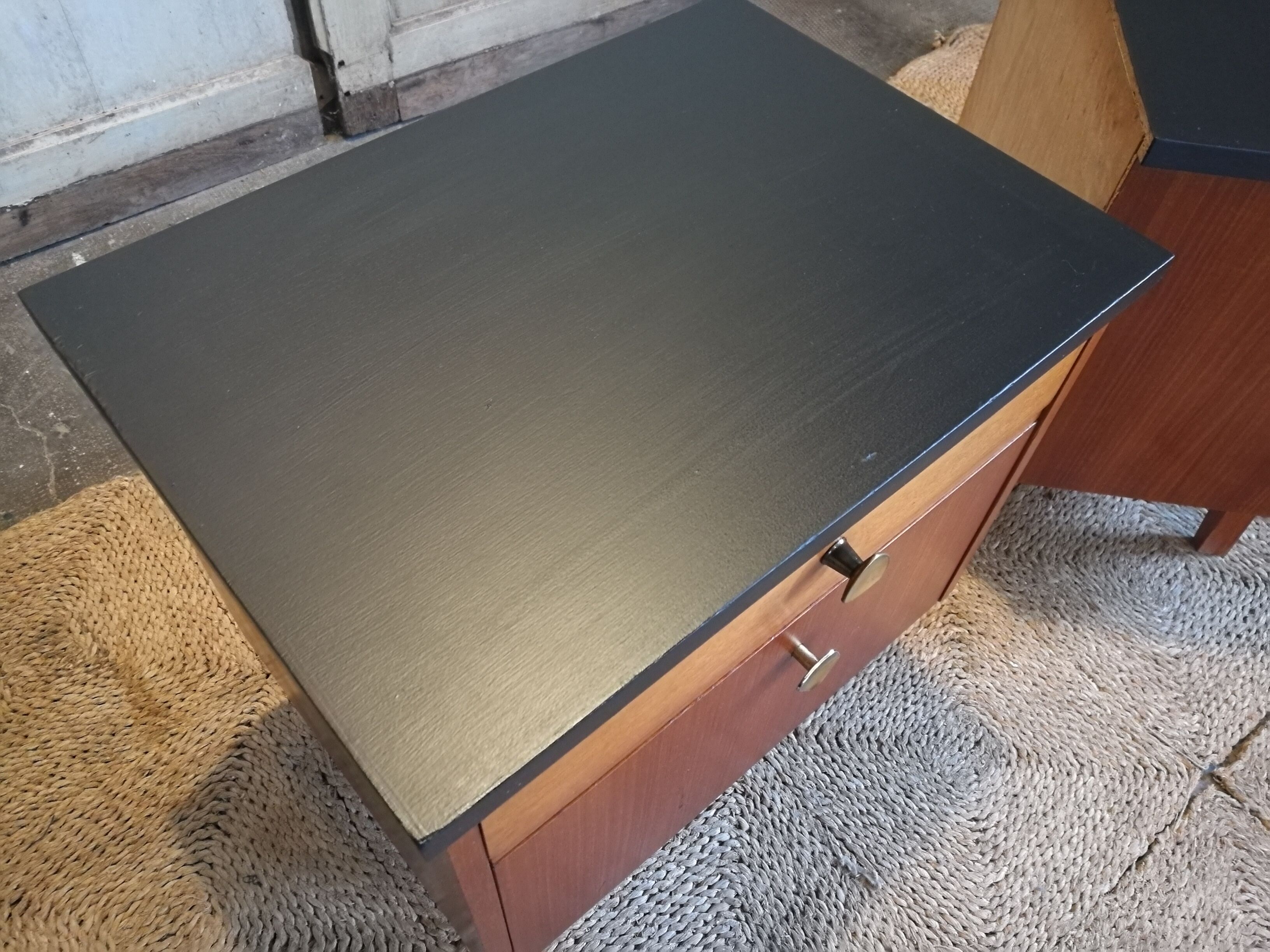 Pair of vintage bedsides