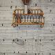 Rattan wall shelf