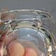 Empty pocket crystal ashtray val saint lambert.