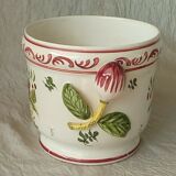 Cache pot en faience decor strasbourg 20 eme