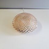 Ceiling light / Wall light - iridescent molded glass with diamond tips - 1970