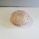 Ceiling light / Wall light - iridescent molded glass with diamond tips - 1970