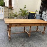 Oak drapery table