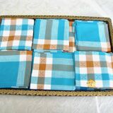 140x143 tablecloth and vintage napkins