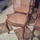 Wooden chairs with caning in Louis XV style