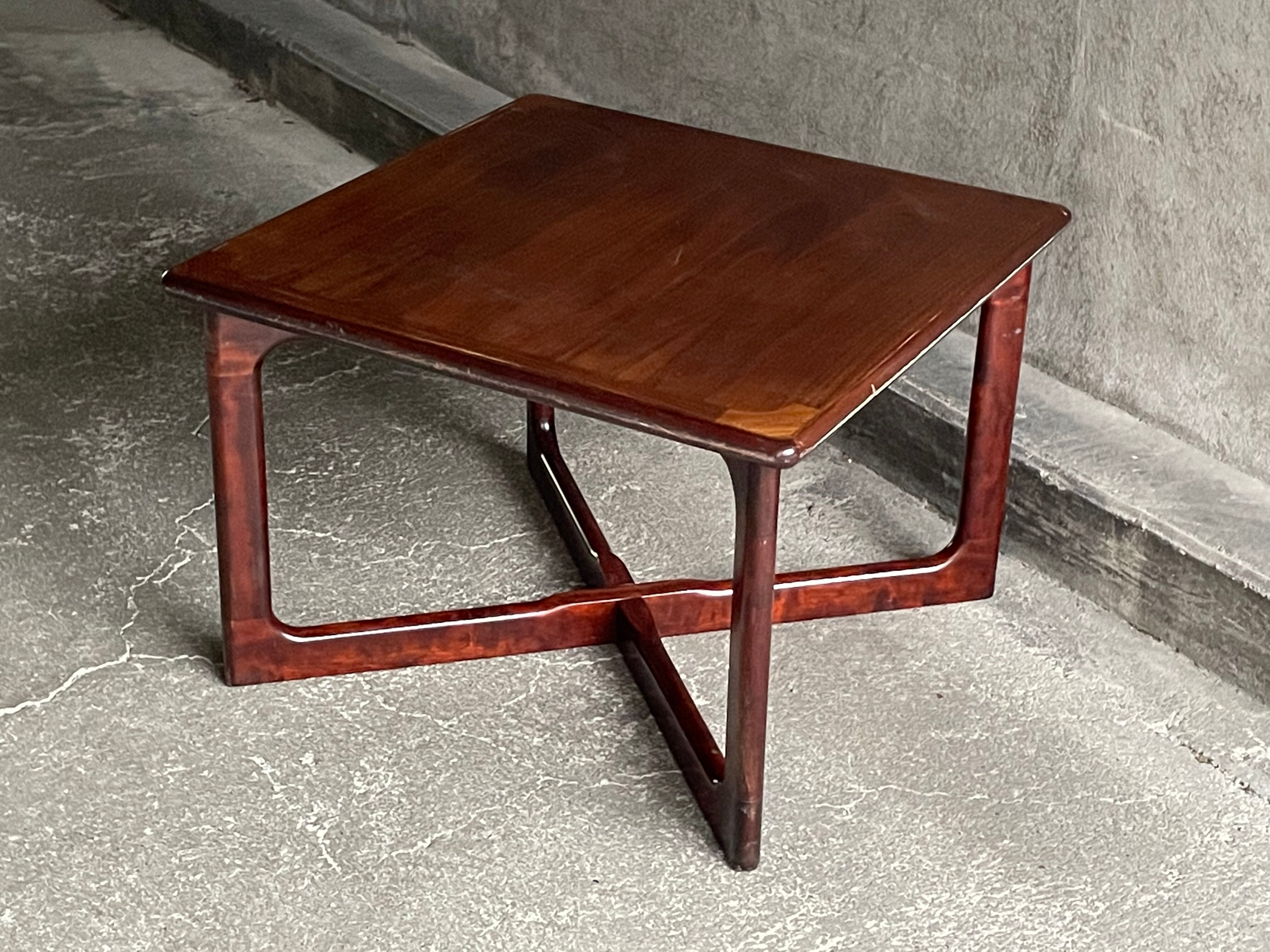 Danish rosewood coffee table by dyrlund, 1960s
