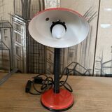 Desk lamp "Col de Cygne Aluminor Red Pop Art France - 1970 in Metal