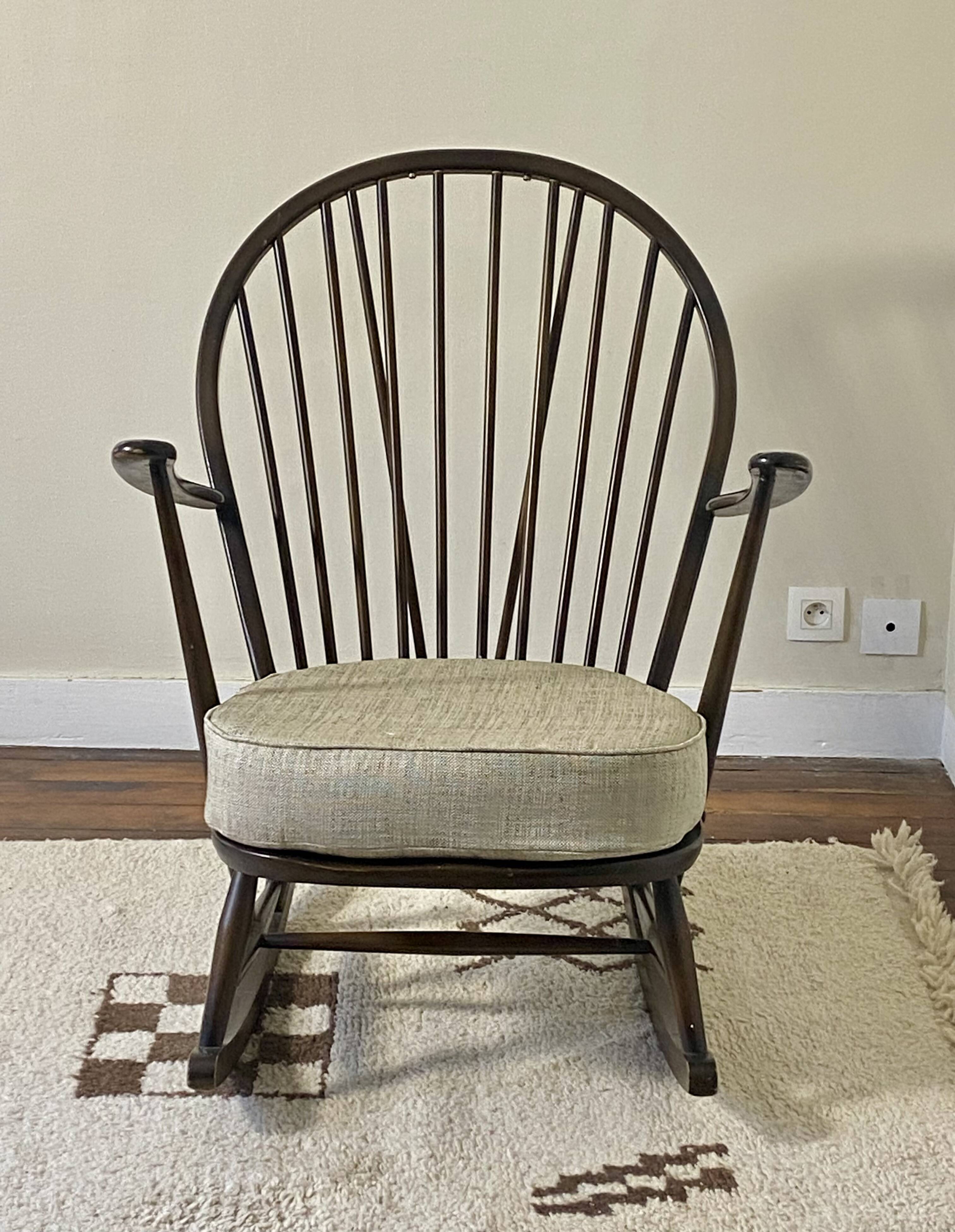Rocking chair Ercol, Lucian Ercolani, Year 1956