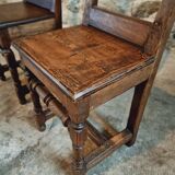 Set of 2 Antique Oak Chairs – 19th Century, Auvergne