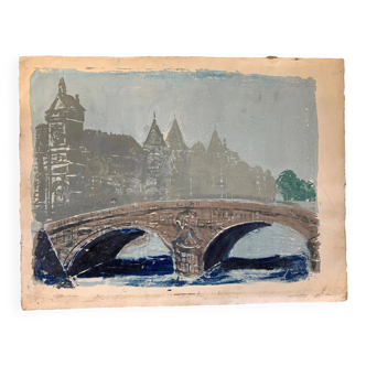 Monotype Erwino Pont au Change in Paris