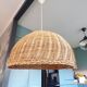 Vintage wicker pendant light Ø55cm