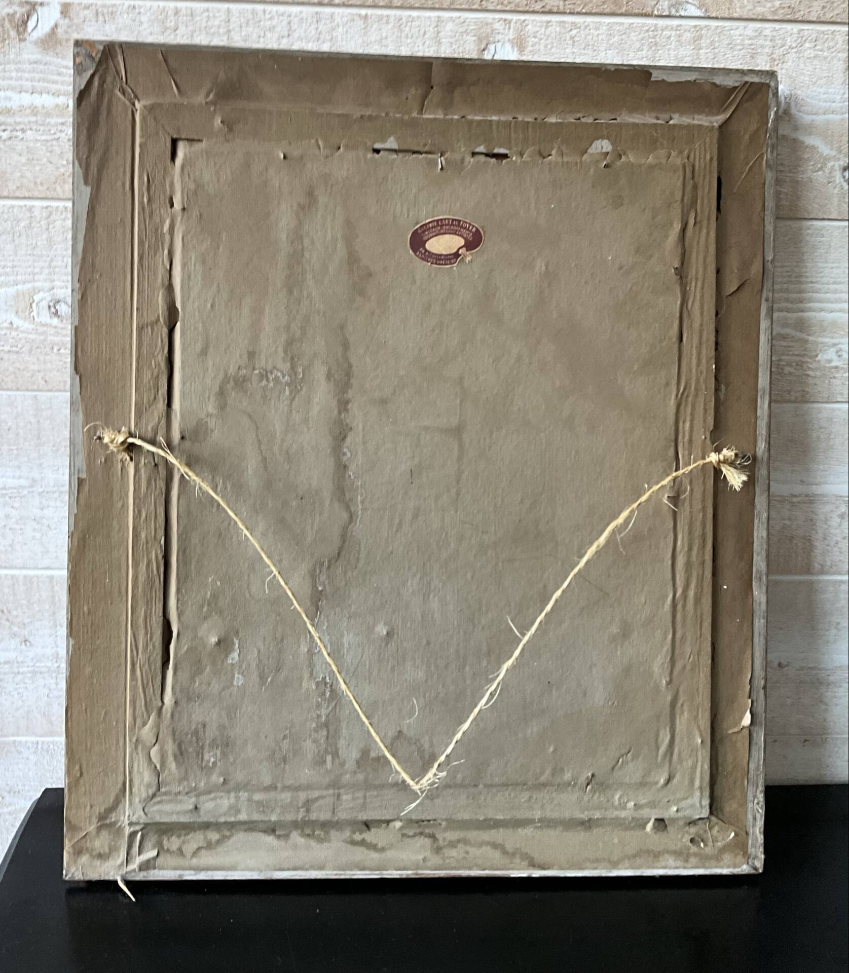 Oil on panel bouquet of roses signed Akar (?) in its gilded frame.