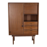 HIGHBOARD VINTAGE 1960S WOODEN SIDEBOARD DESIGN BY BAROVERO