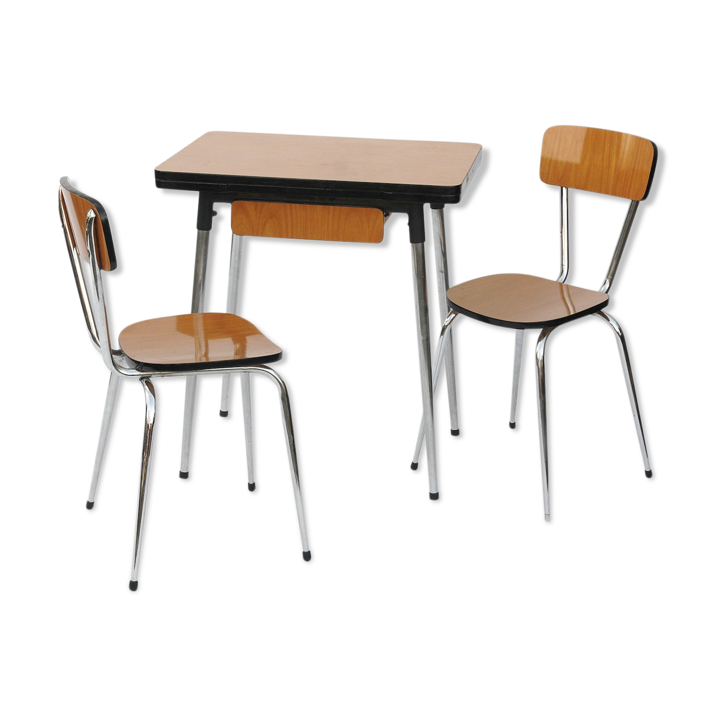 Table and 2 formica chairs