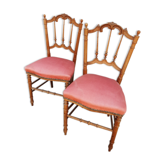 Paire de chaises style Louis XVI
