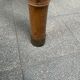 Bamboo side table with mirror top from France, 1940s