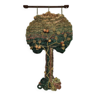 Vintage macramé wall tapestry Tree of life ‘Spring’