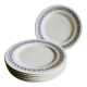 Assiettes blanche vintage à décor bleu