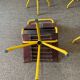 Lot de 4 chaises cuir vintage