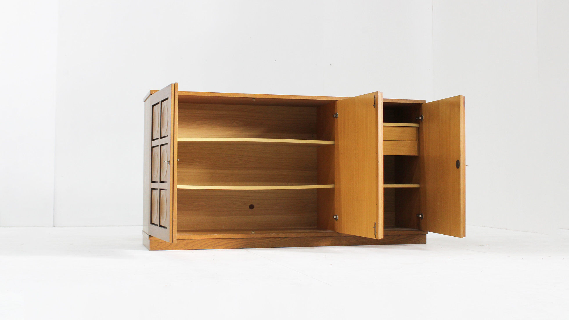 Vintage brutalist sideboard 1970s Gerhard Bartels