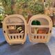 Miniature vintage fridge desk organizer