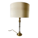 Lampe années 70 abat jour effet bois