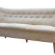 Sofa sofa and 2 armchairs chauffeurs flesh years Wing 50 vintage