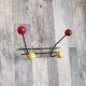 Vintage ball coat rack / colorful hook