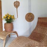 Carl Ojerstam rattan lounge chair