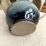 Blue sandstone bedside lamp