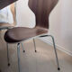 Sculptural Chair "Butterfly Wings" – Walnut & Polished Brass