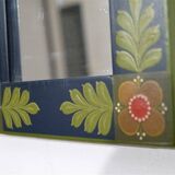 Bohemian mirror in painted wood
