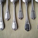 Box of 12 silver-plated metal teaspoons 15 G