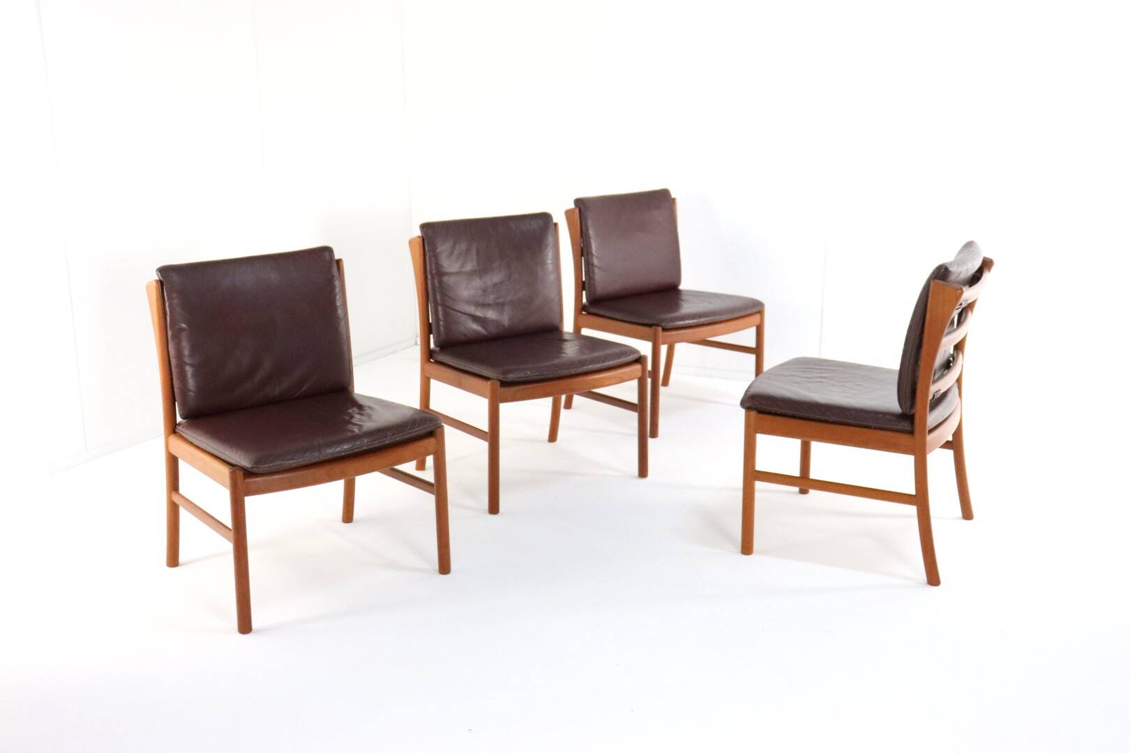 Ensemble de 4 chaises japonaise par Hita Kogei 'Nikko