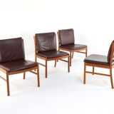 Ensemble de 4 chaises japonaise par Hita Kogei 'Nikko