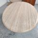 Oval travertine coffee table, 80s