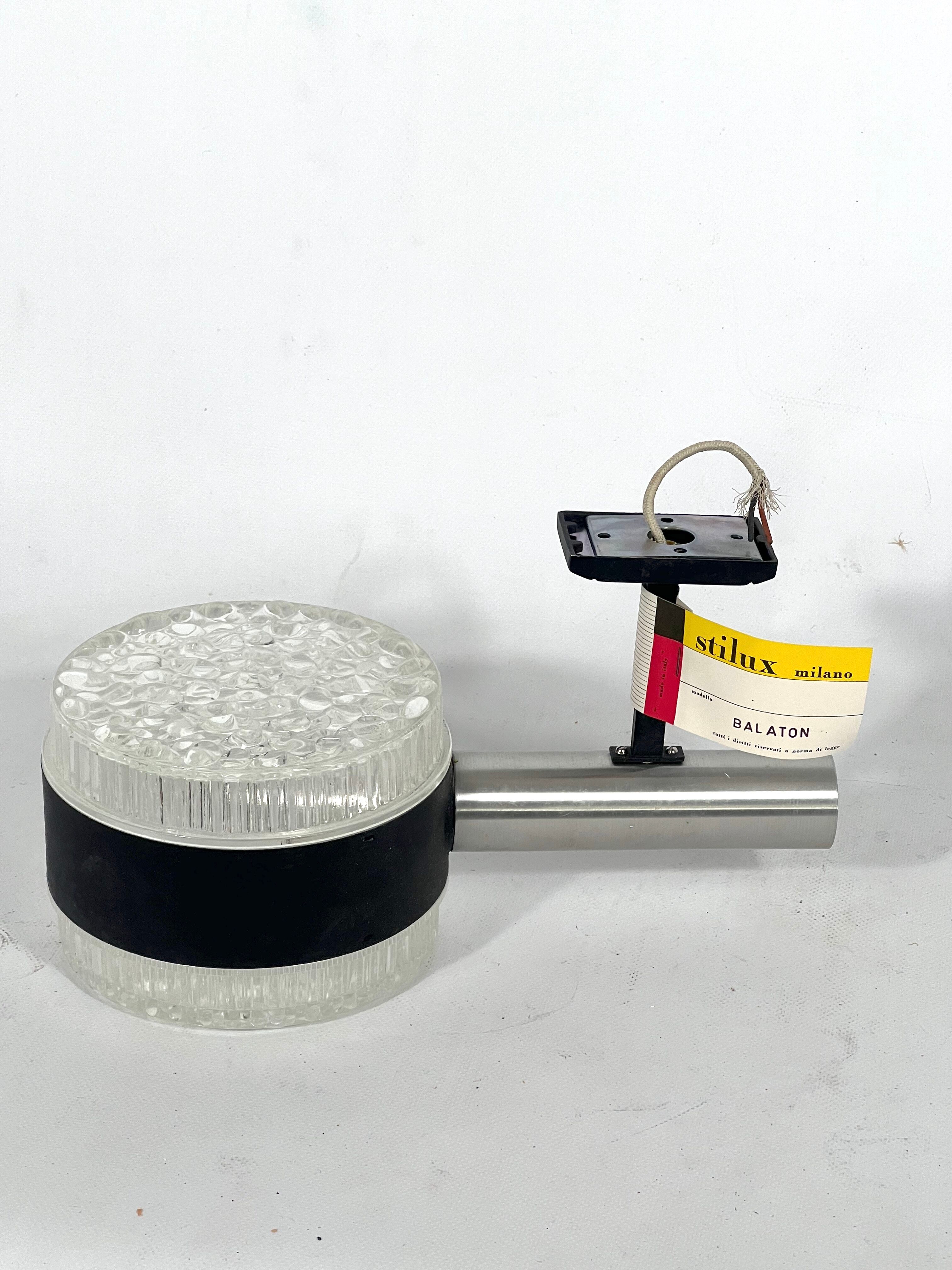 Stilux Milano, single large sconce model Balaton. Italy 1960s